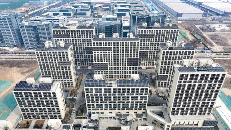 欧适能分布式集中供热 - 济南人才保障公寓项目鸟瞰